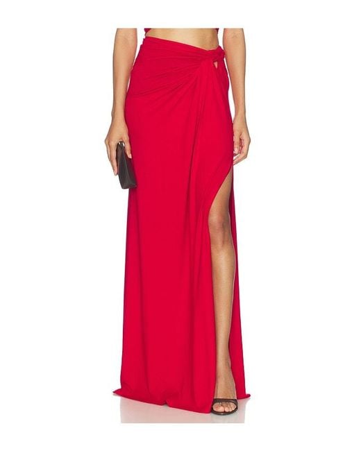 Sid Neigum Red Braid Skirt