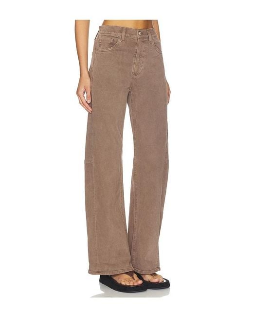 PAIGE Natural Arellia Skimmer Outseam Panels Jeans