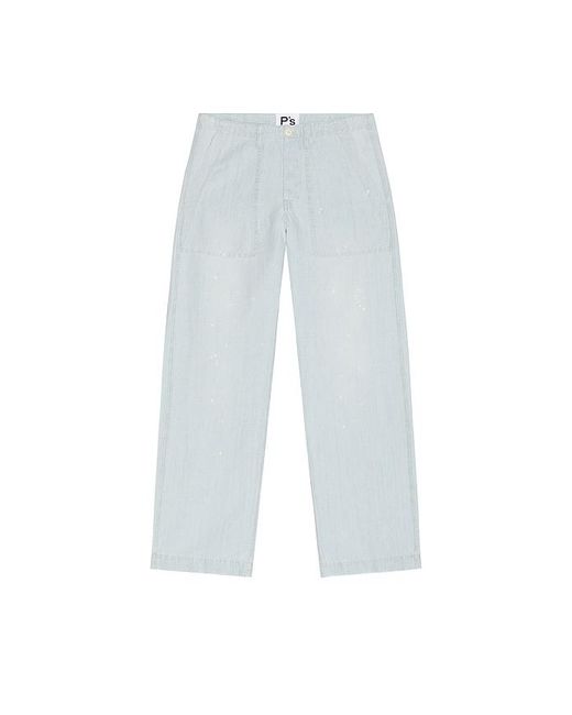 President's White Fatigue Original Chambray Pants for men