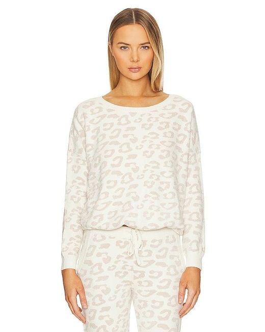 Barefoot Dreams White PULLOVER & SWEATSHIRTS COZYCHIC ULTRA LITE SLOUCHY PULLOVER