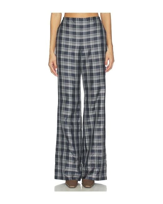 Theory Multicolor Fluid Plaid Pant