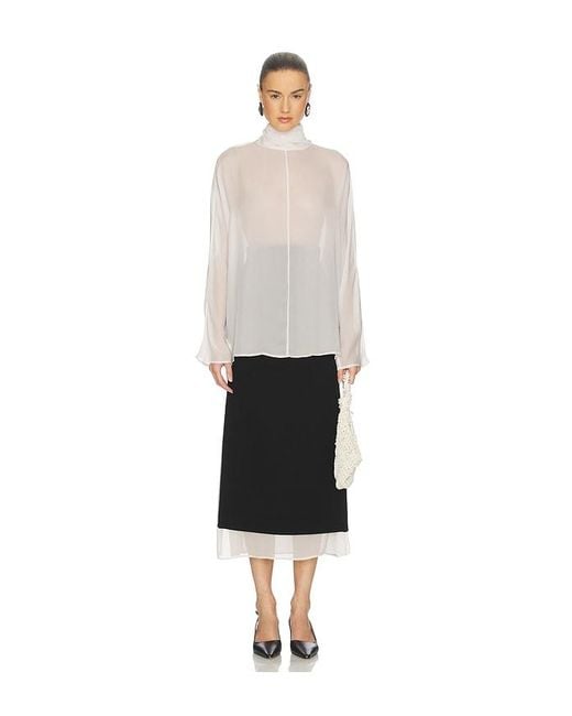 Helsa Black Layered Skirt