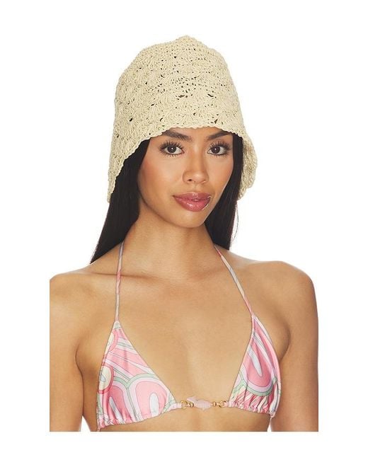 Lovers + Friends Natural Cori Raffia Hat