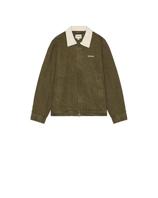 Rhythm Green Two Tone Jacket for men