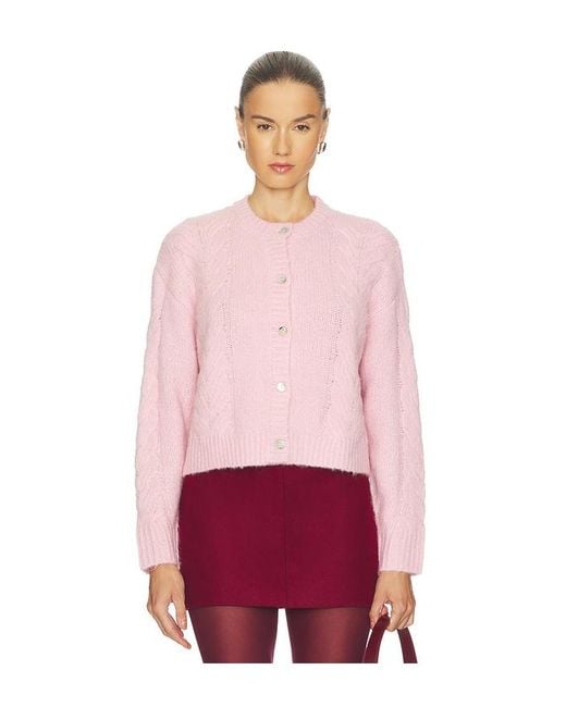 Line & Dot Red Melba Cardigan