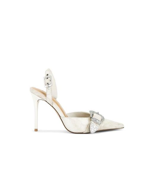Steve Madden White Delilah Slingback Pump