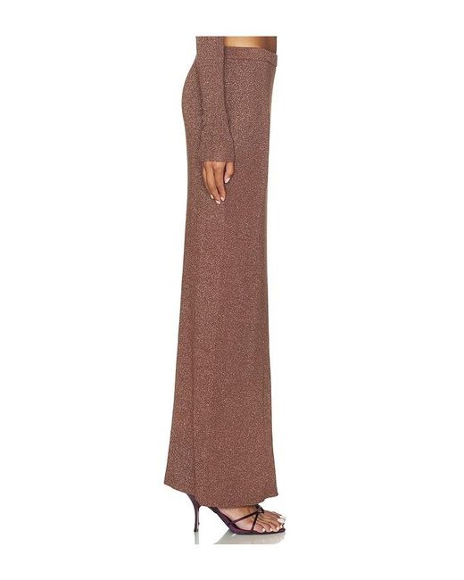 SNDY'S Brown Rumer Knit Maxi Skirt