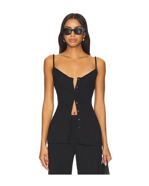 Lovers + Friends Black Kinsley Top