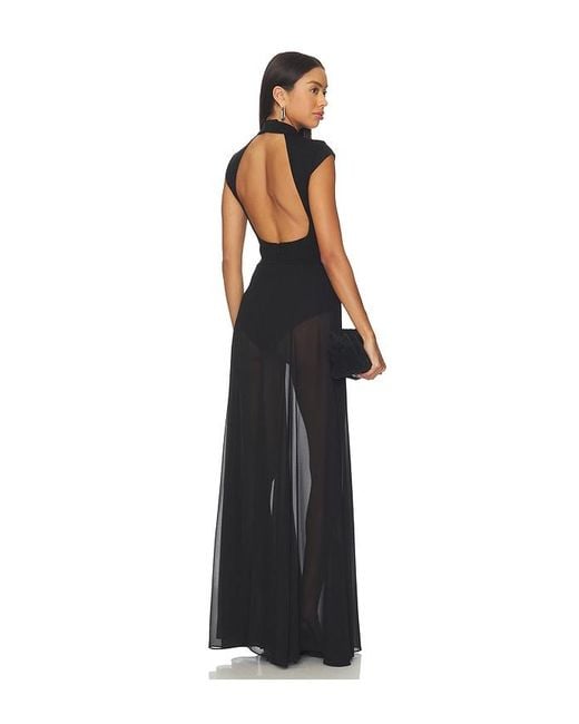 Lovers + Friends Black Dorothy Gown