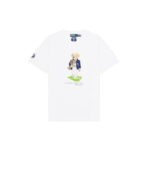 Polo Ralph Lauren White Wimbledon Tee for men