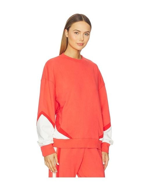Araminta James Red Splice Sweatshirt