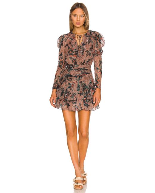 Ulla Johnson Silk Cecily Dress in Coral 