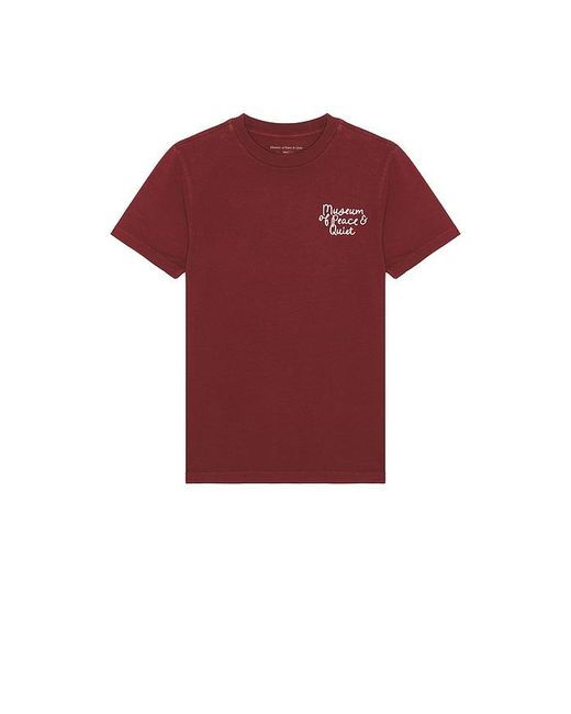 Museum of Peace & Quiet Red Scribble T-Shirt for men
