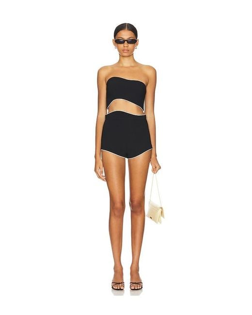 Amanda Uprichard Black X Revolve Adrienne Shorts