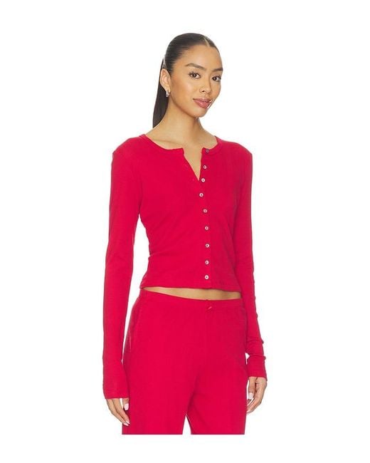 RAT BOI Red Pointelle Cardigan