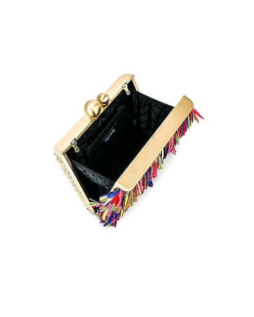 Olga Berg Red Carlita Carnivale Clutch