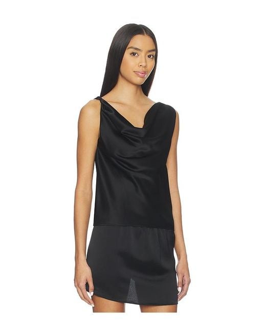 Leset Black Barb Shell Top