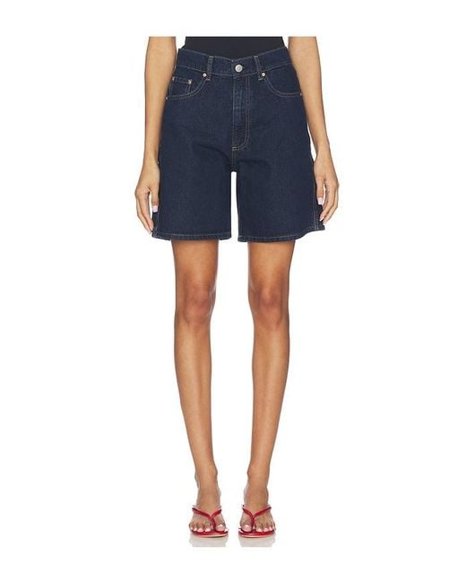 DL1961 Blue Dl Taylor Relaxed High Rise Denim Short