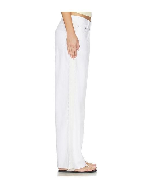 DL1961 White Dl Aura Alex Low Rise Baggy Wide Leg Jeans