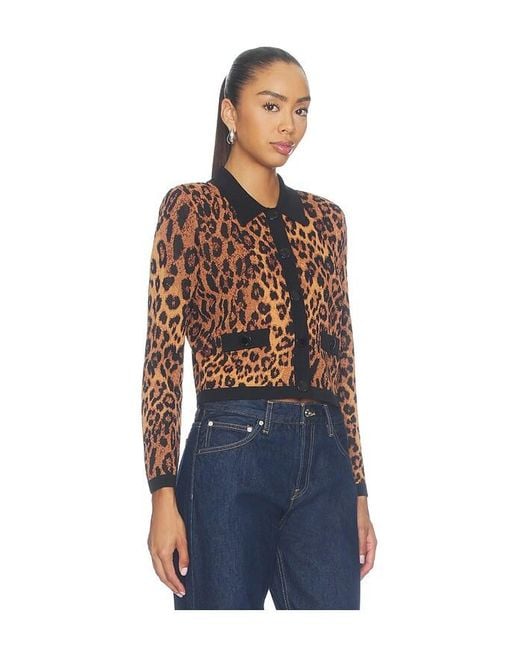 L'Agence Blue 'Agence Osiris Collared Cardigan