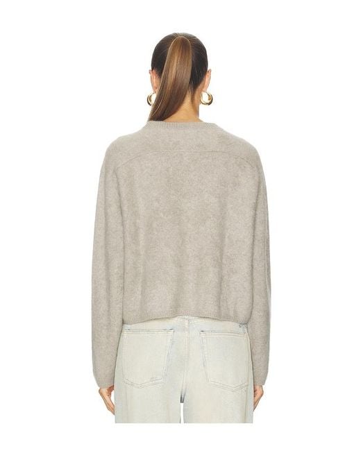 Soft Goat Natural Brushed Crewneck Sweater