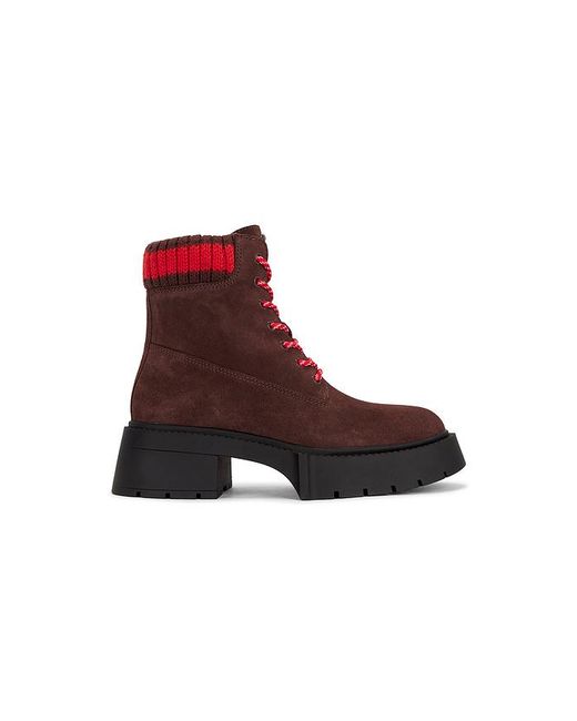 COACH Red Leah Platform Bootie