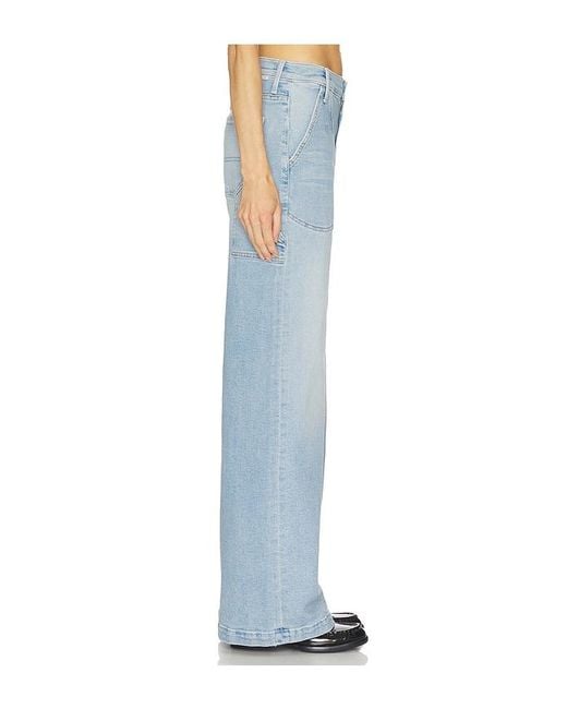 Mother Blue The Chisel Sneak Jeans