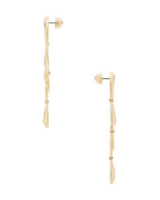 Ettika White Liquid Luxe Lustre Drop Earring