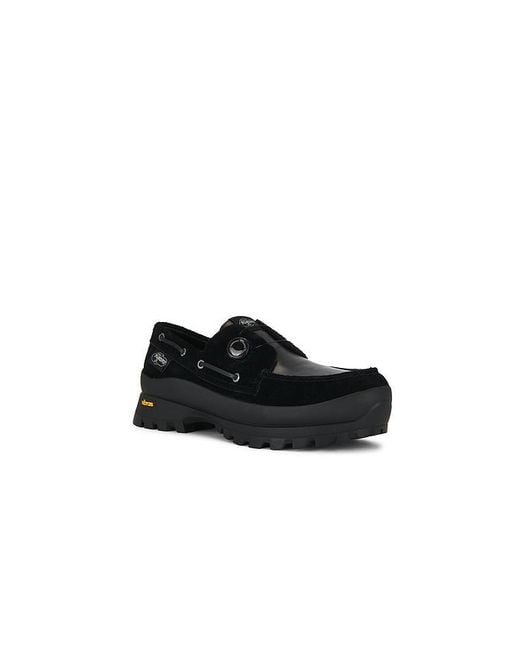 Sperry Top-Sider Black X Pleasures 3-Eye Vibram Turn-Lock Lug Boat Loafer for men