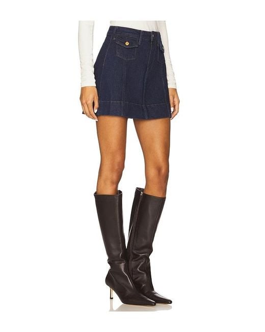 PAIGE Blue Jannelle Skirt