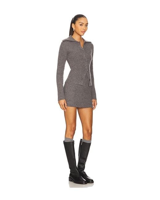 ALL THE WAYS Gray Alyssa Skirt Set