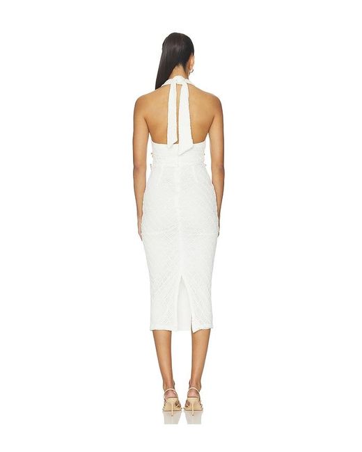 superdown White Juni Halter Maxi Dress