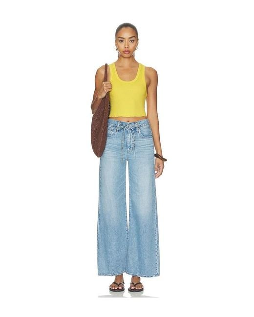 Re/done Blue Cropped 60S Tank