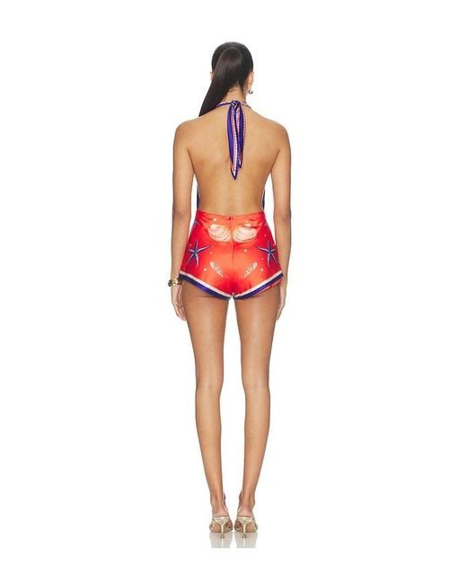 retroféte Red Ledda Romper