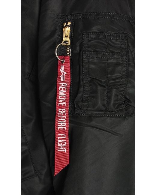 Alpha Industries Black B-15 Heritage Fit Flight Jacket for men