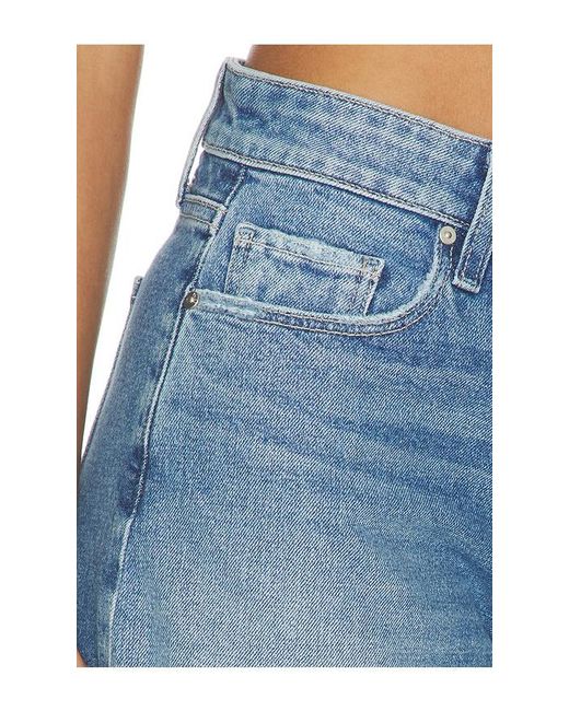PAIGE Blue Dylan Undone Cuff Short
