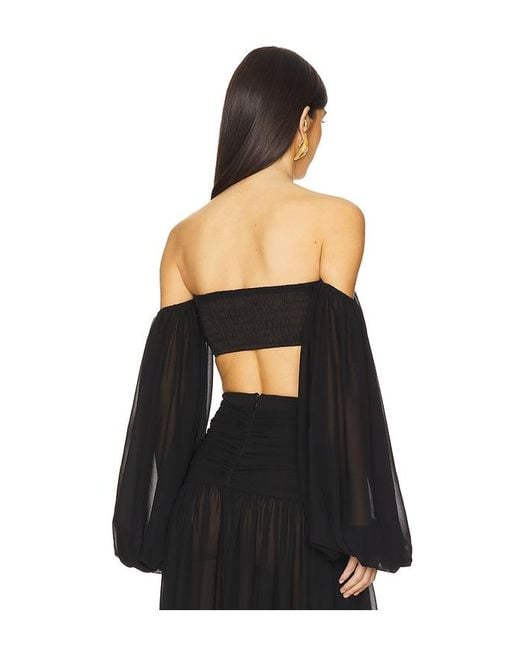 Michael Costello Black X Revolve Blair Crop Top