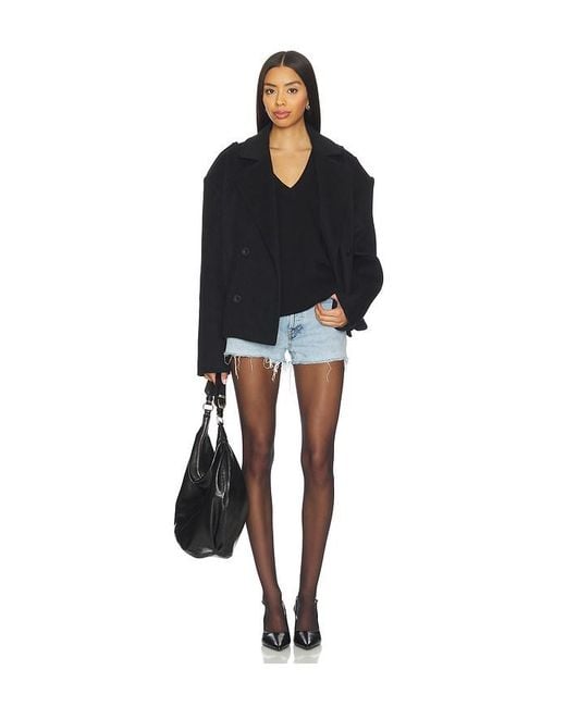 OW Collection Black Presley Wool Jacket
