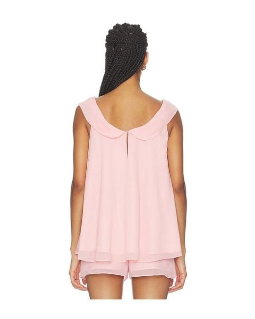 Amanda Uprichard Pink Polly Top