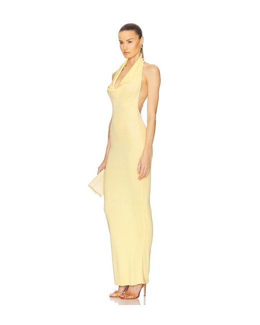 Helsa White Aaliyah Maxi Knit Dress