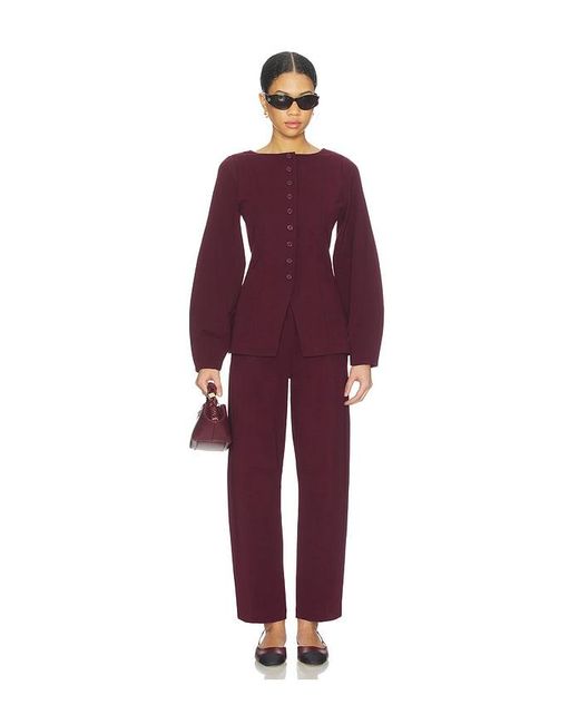 ALIGNE Purple Bonnie Ponte Blazer