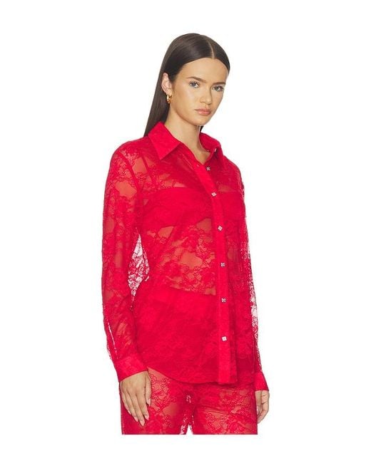 Muma World Red Aka Sukara Laced Classic Shirt