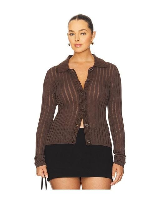 L'academie Brown Olivie Cardigan