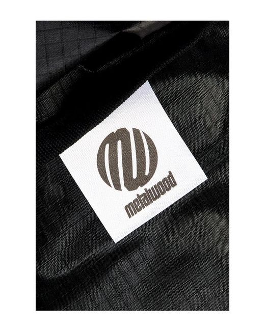 METALWOOD STUDIO Black Pocketable Tote for men