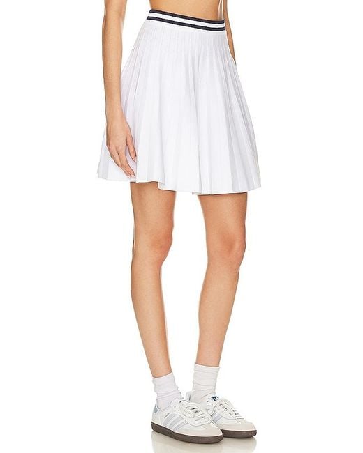 525 White Larissa Pleated Tennis Skirt