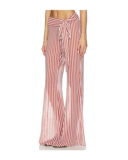 Bananhot Red Bowie Wide Leg Pants
