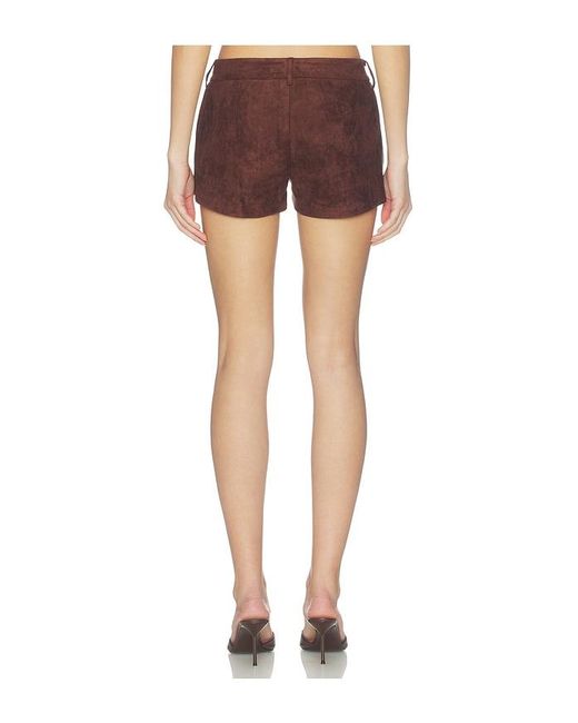 Amanda Uprichard Brown Brooklyn Shorts