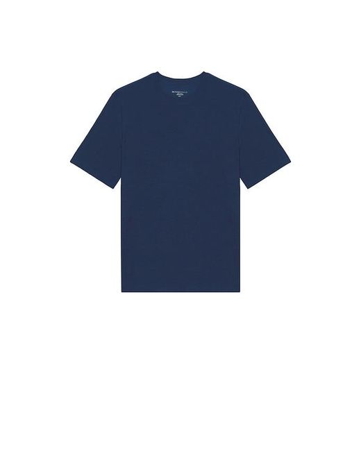 Beyond Yoga Blue Featherweight Always Beyond Crew Tee 2.0 for men