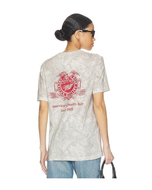 Junk Food White Miller High Life Tee for men