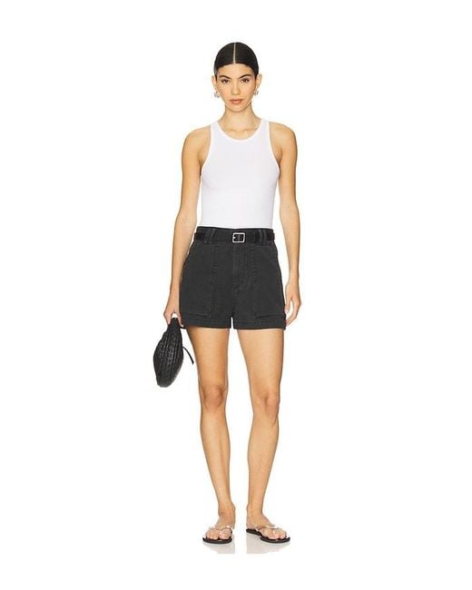 Agolde Black Kiva Short